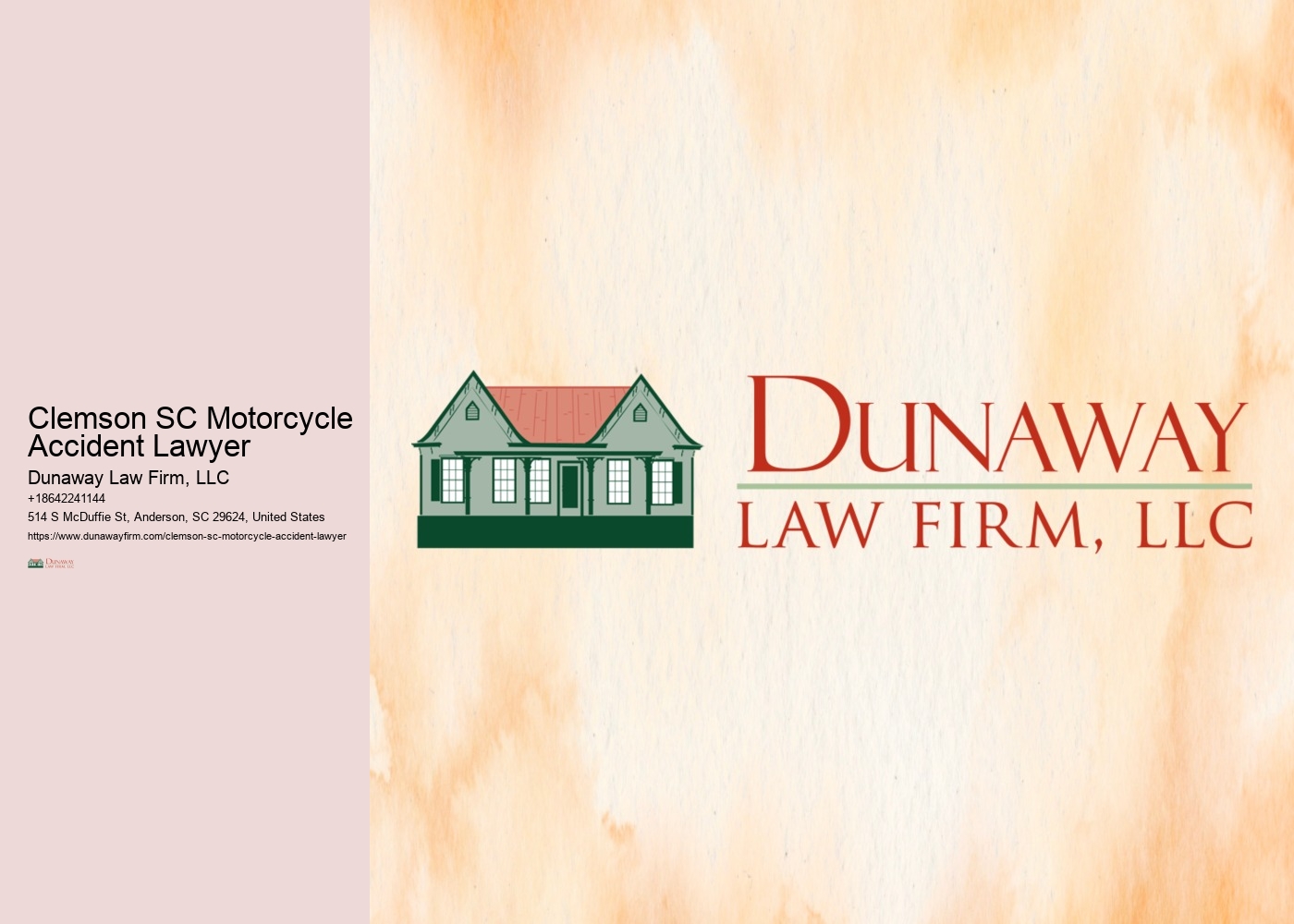 Clemson SC Motorcycle Accident Lawyer