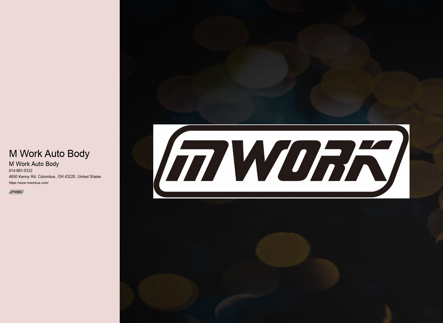 M Work Auto Body