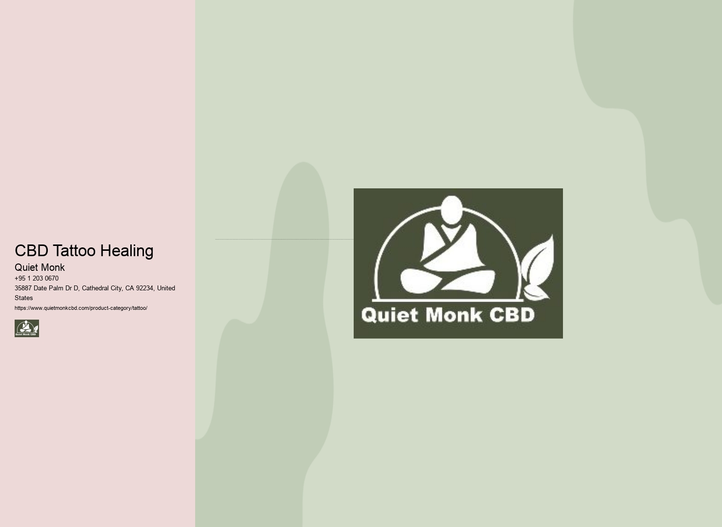 CBD Tattoo Healing