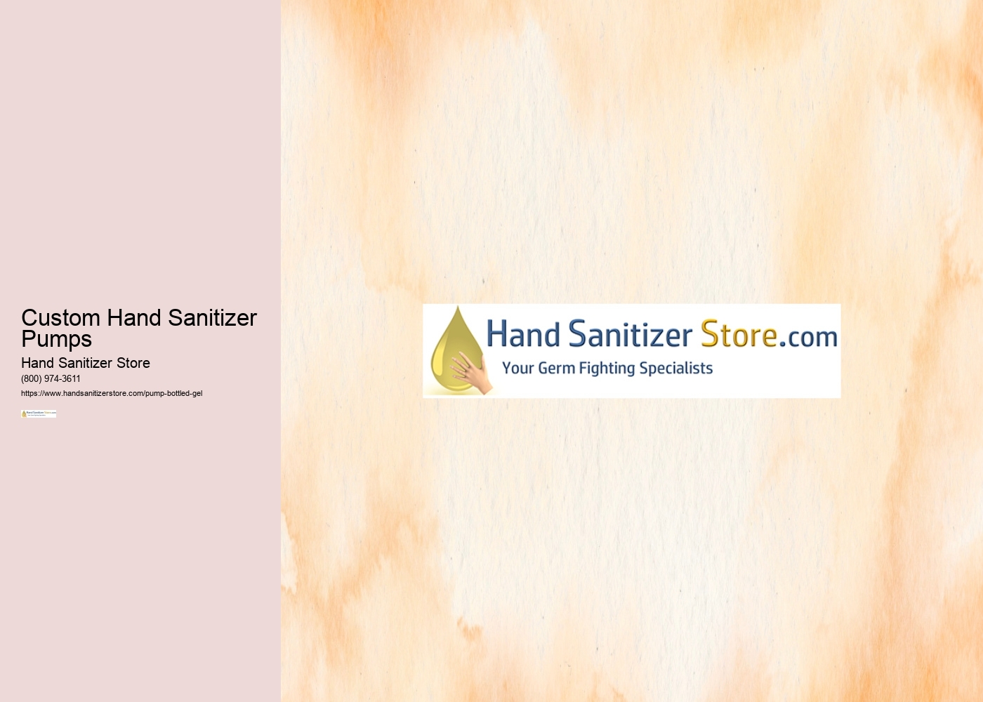 Custom Hand Sanitizer Pumps