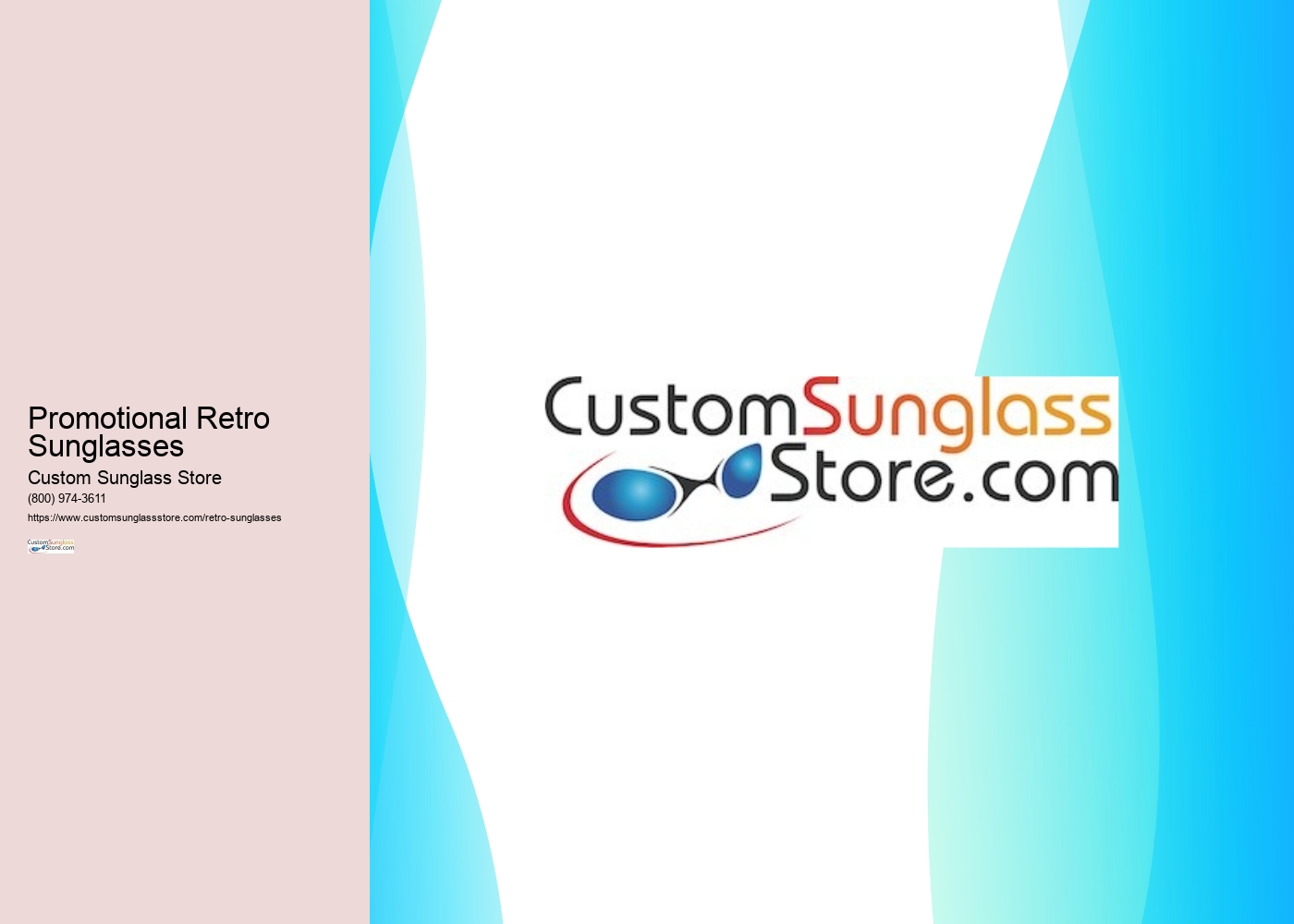 Promotional Retro Sunglasses