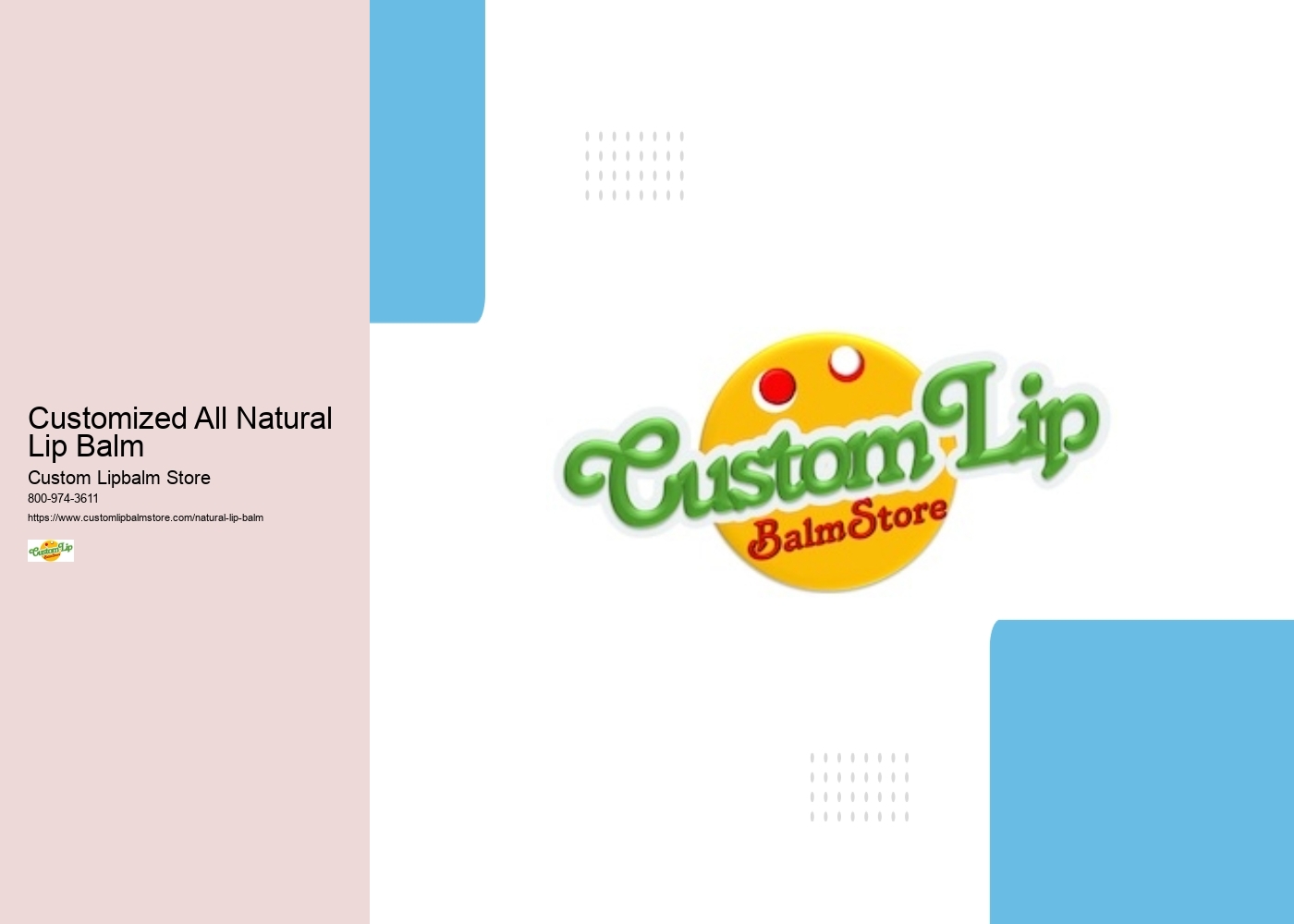 Customized All Natural Lip Balm