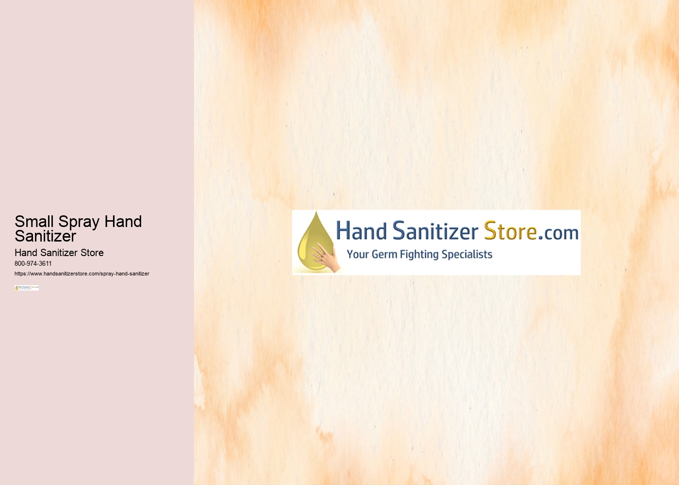 Small Spray Hand Sanitizer