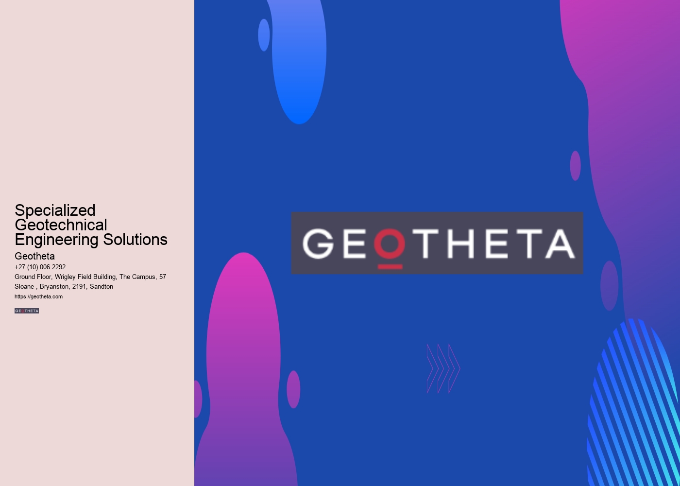 Specialized Geotechnical Engineering Solutions