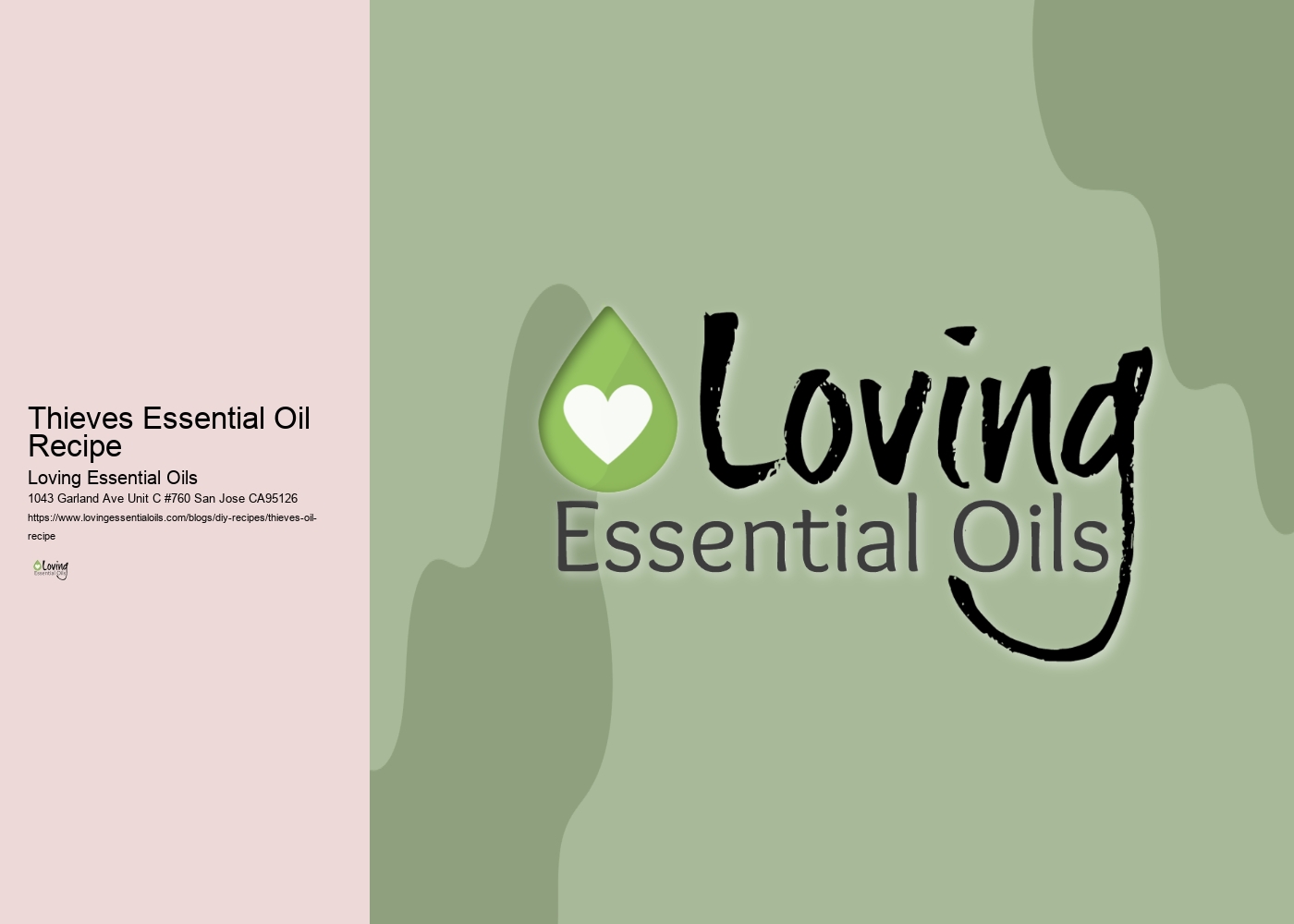 Thieves Essential Oil Recipe
