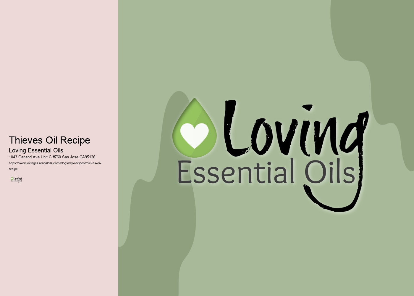 Thieves Oil Recipe