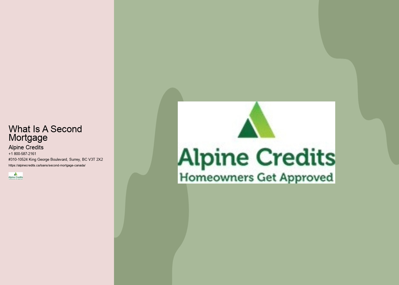 What Is A Second Mortgage