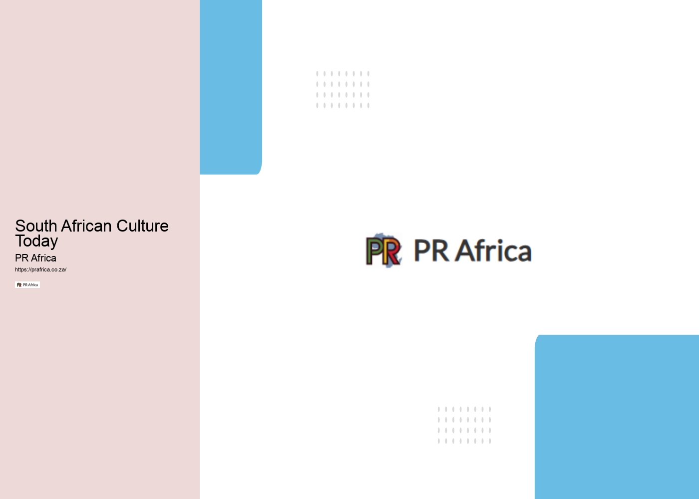South African Culture Today