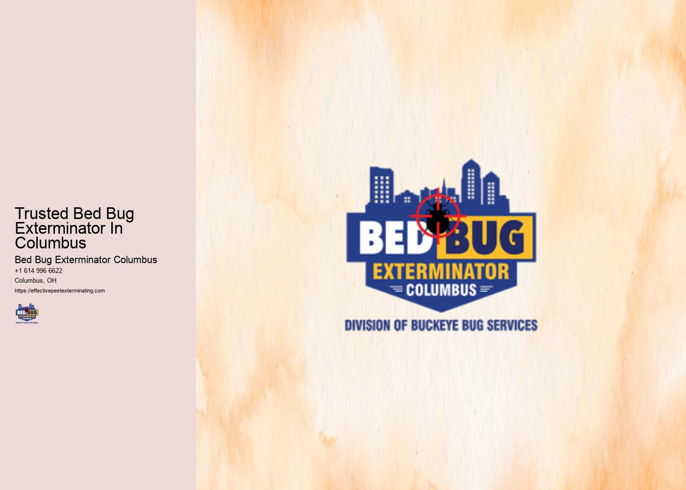 Trusted Bed Bug Exterminator In Columbus