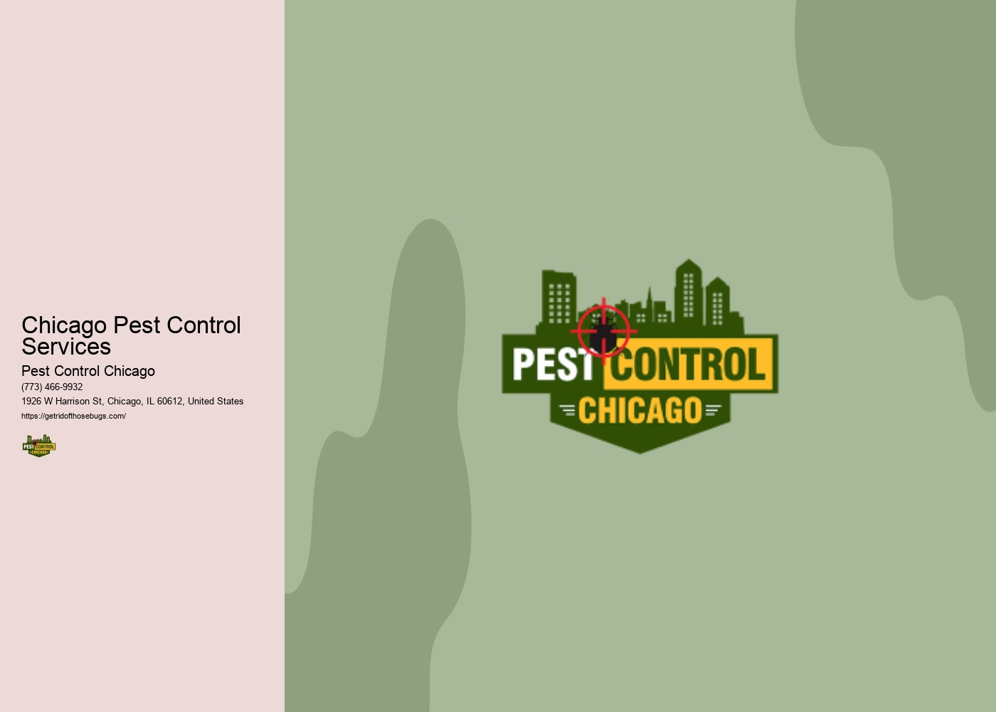 Chicago Pest Control Services