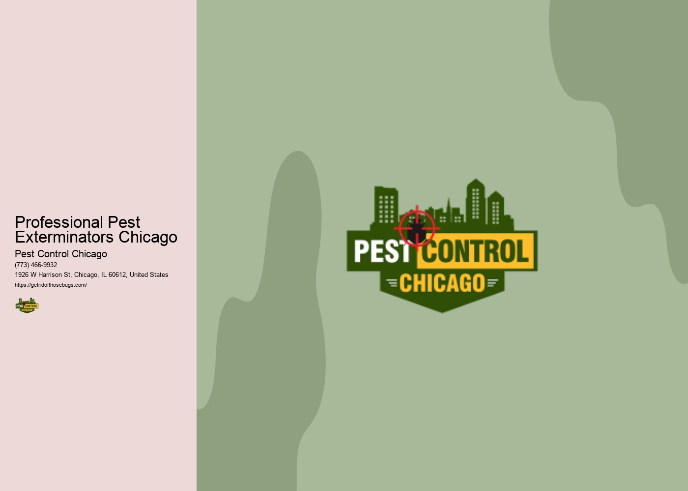 Professional Pest Exterminators Chicago