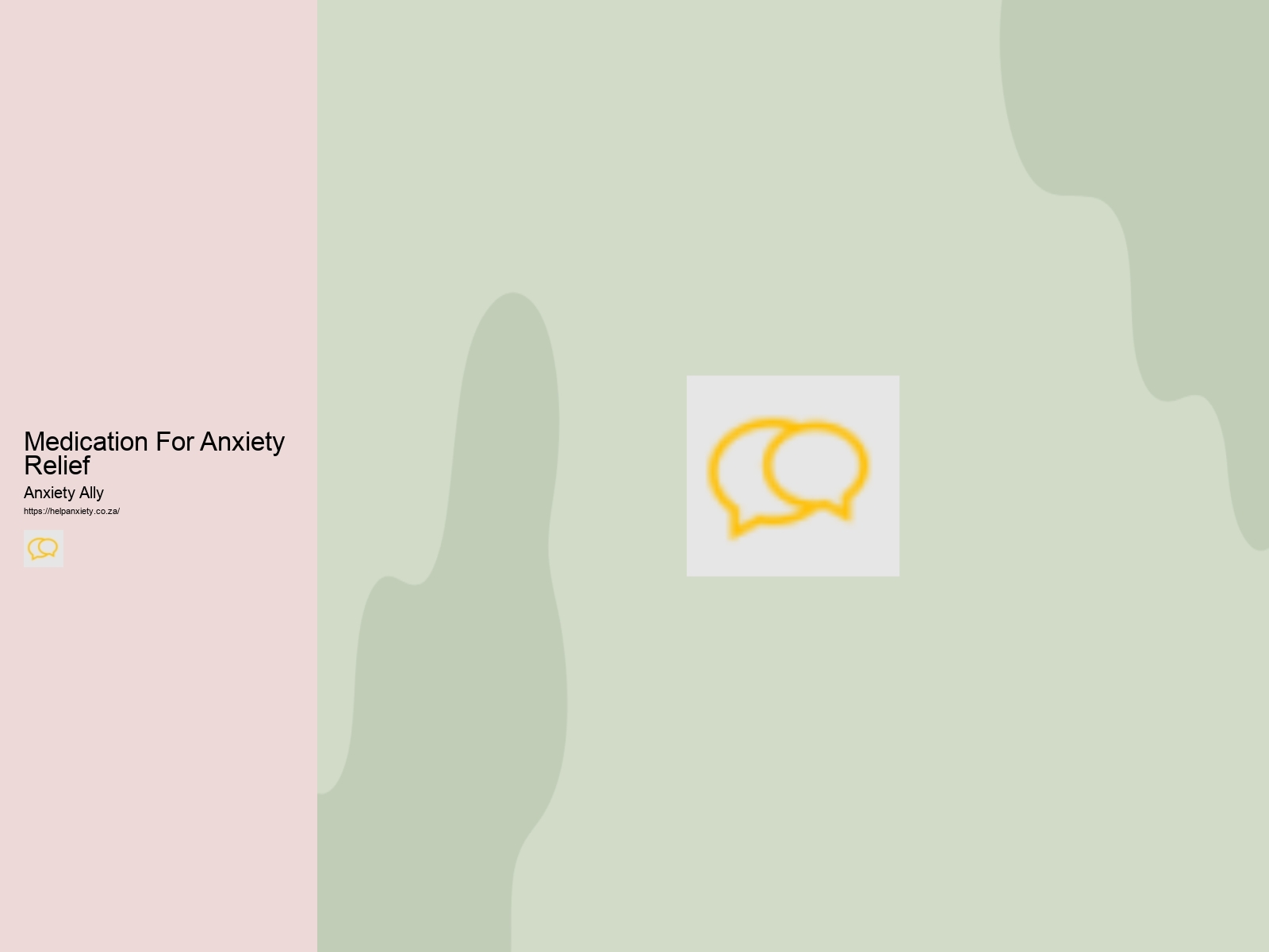 Medication For Anxiety Relief