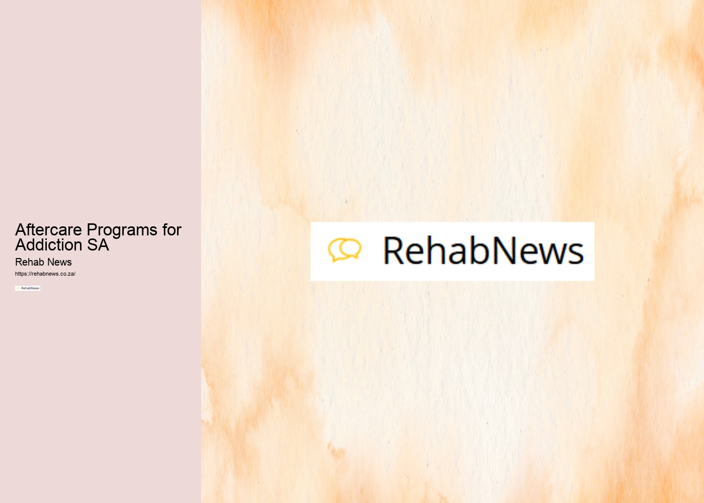 Aftercare Programs for Addiction SA