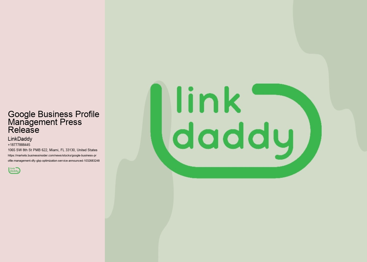 Google Business Profile Management Press Release