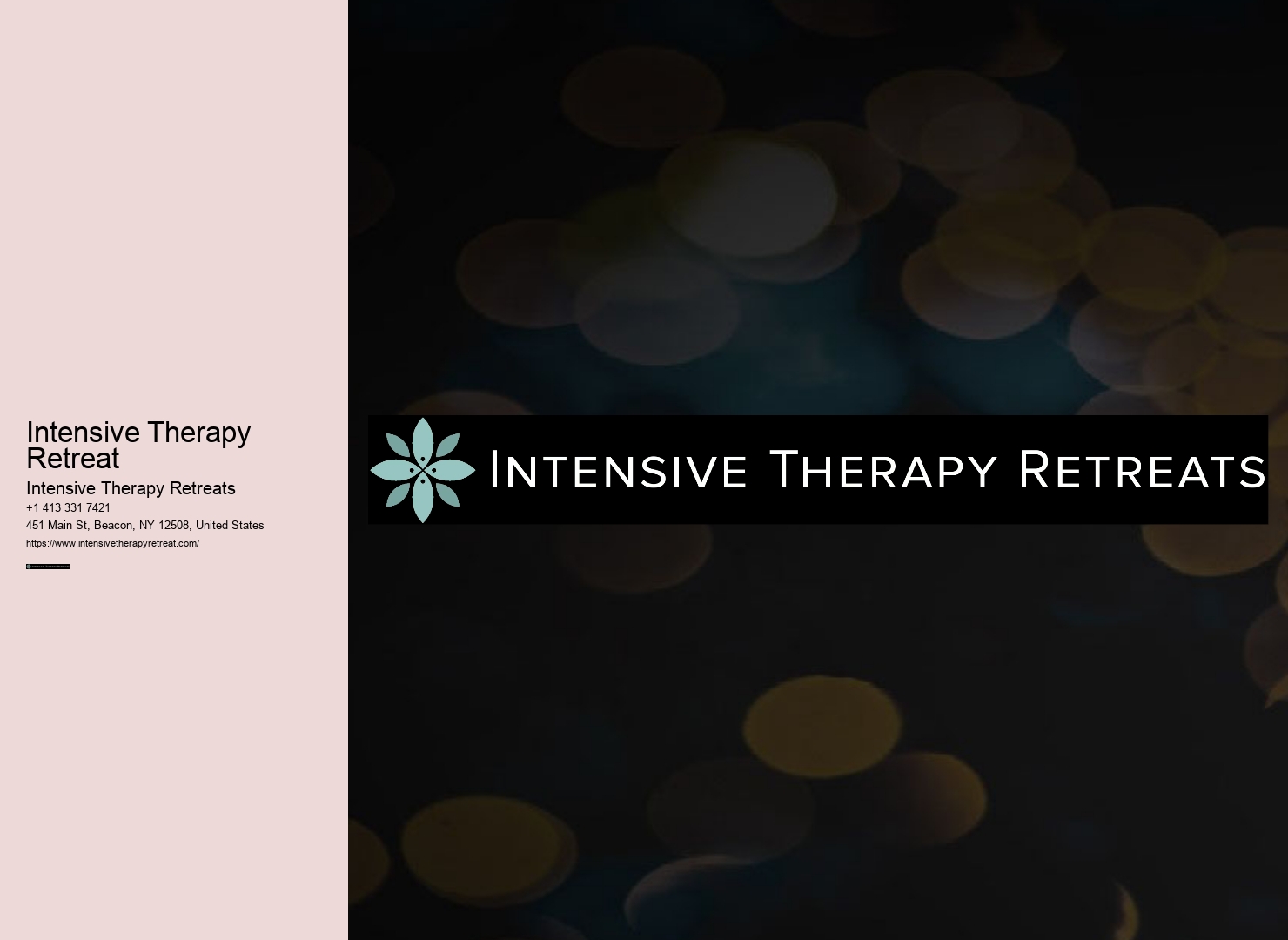 Intensive Therapy Retreat