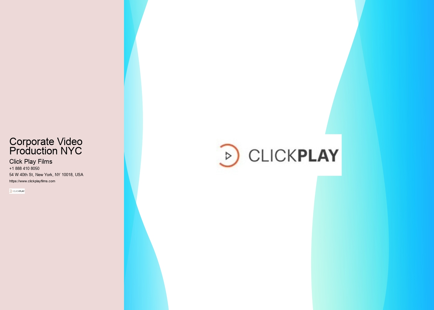 Corporate Video Production NYC