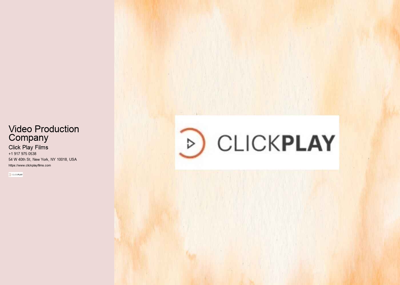Video Production Company